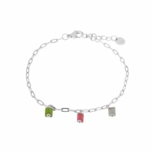 Color Cube Bracelet Silver
