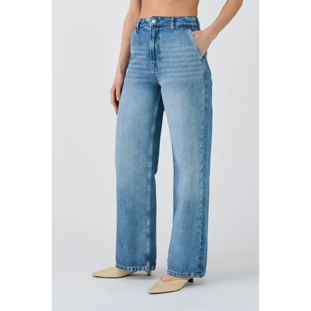 IVY Copenhagen Brooke French Jeans Medium Blauw - Afbeelding 4
