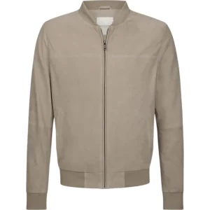 Profuomo leren mantel jas heren donker beige